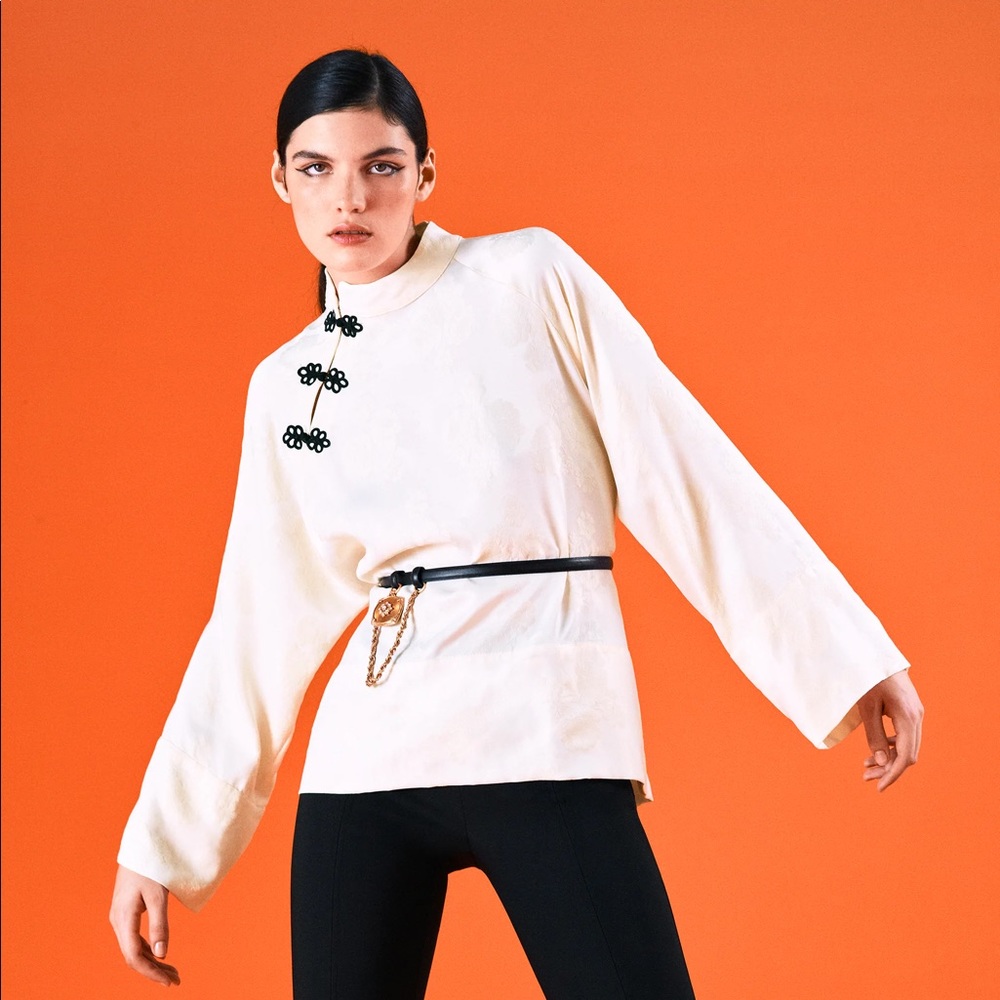 Jacquard Blouse